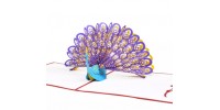   Greeting Card - PEACOCK - POP UP 3D